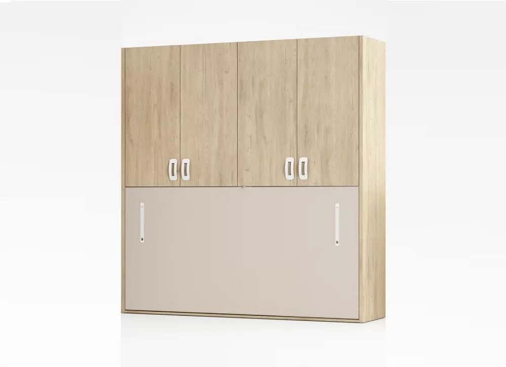 Cama dobrável horizontal com armário CLEO