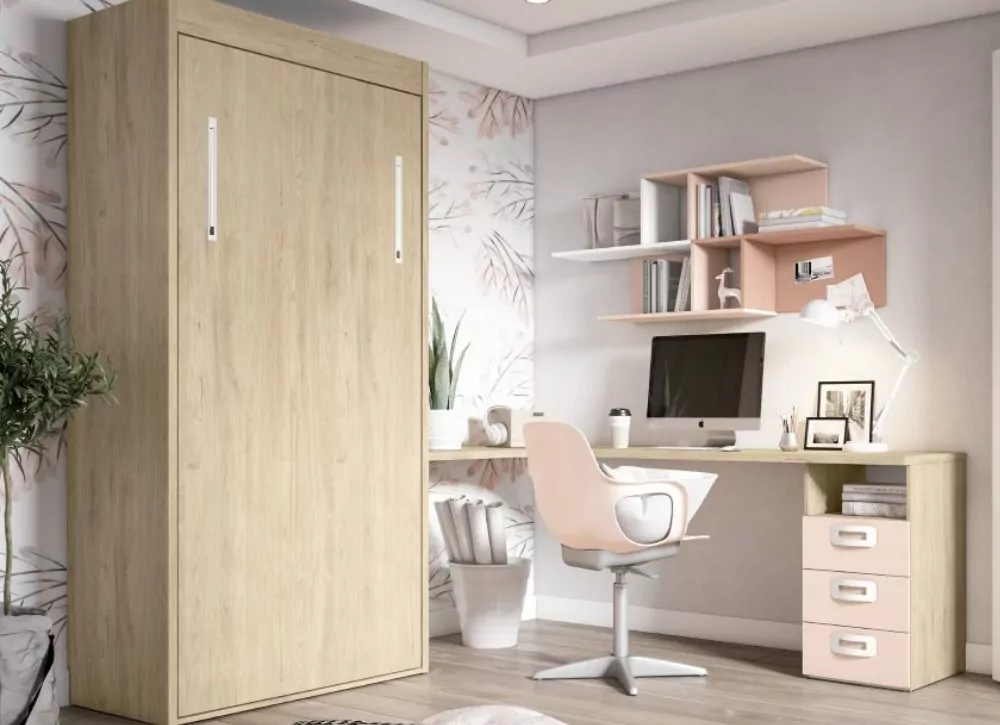 Cama abatible vertical de 90 x 190 CLEO