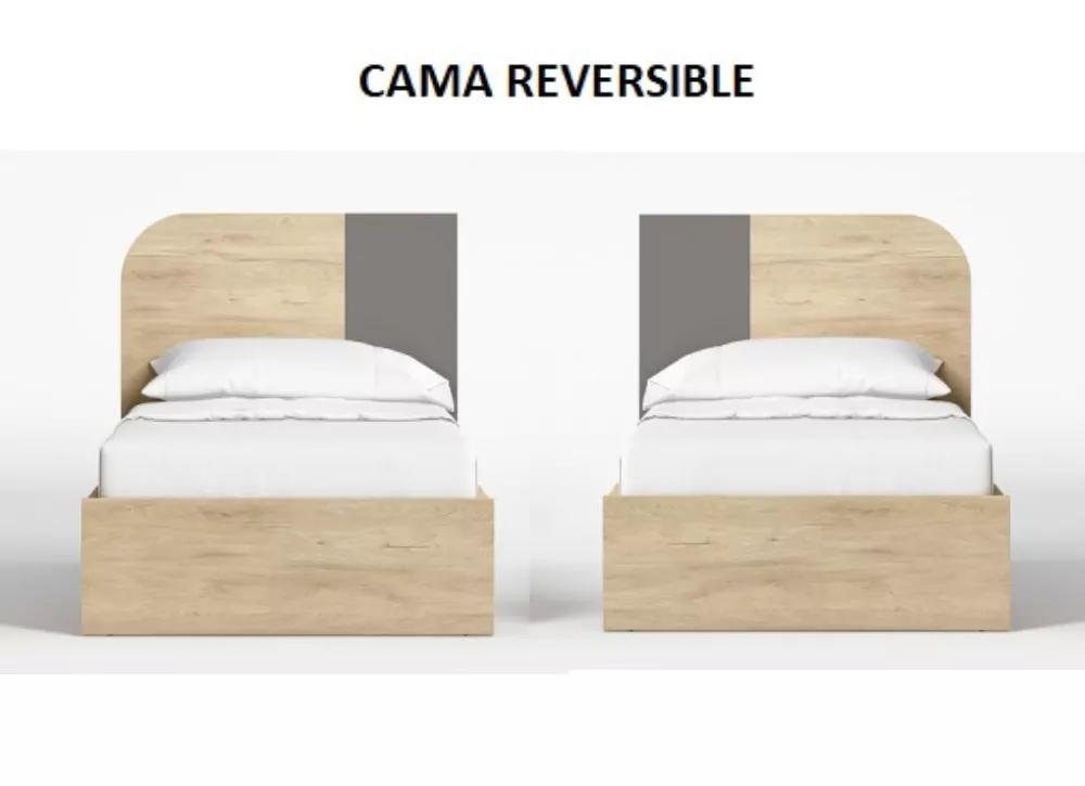 Cama con cabecero reversible CLEO Cama con cabecero reversible CLEO