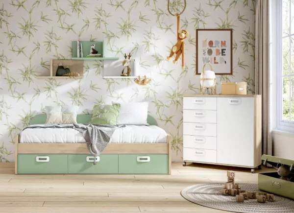 Estantería para colgar en pared con 1 divisor vertical CLEO Estantería para colgar en pared con 1 divisor vertical CLEO