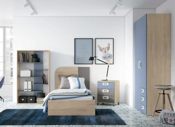 Estantería de 5 baldas escalonadas CLEO