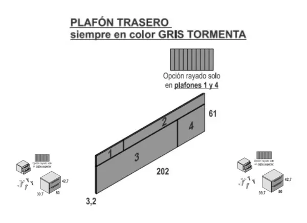 Dormitorio con cabecero corrido AMELIA NEW Dormitorio con cabecero corrido AMELIA NEW