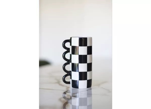 Vaso de cerâmica bicolor CINCINNATI Vaso de cerâmica bicolor CINCINNATI