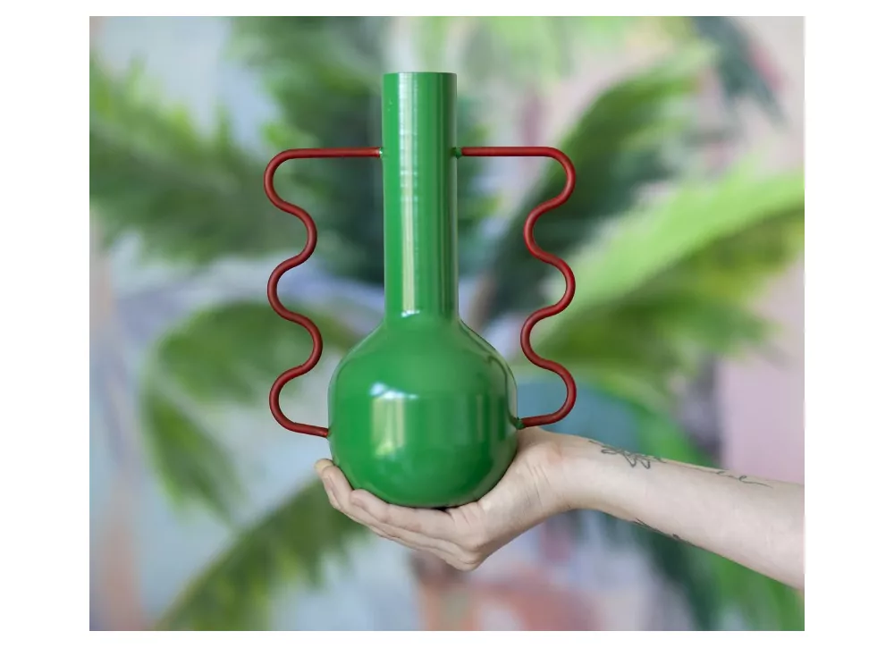 Jarrón de metal pintado FORSSA Jarrón de metal pintado FORSSA