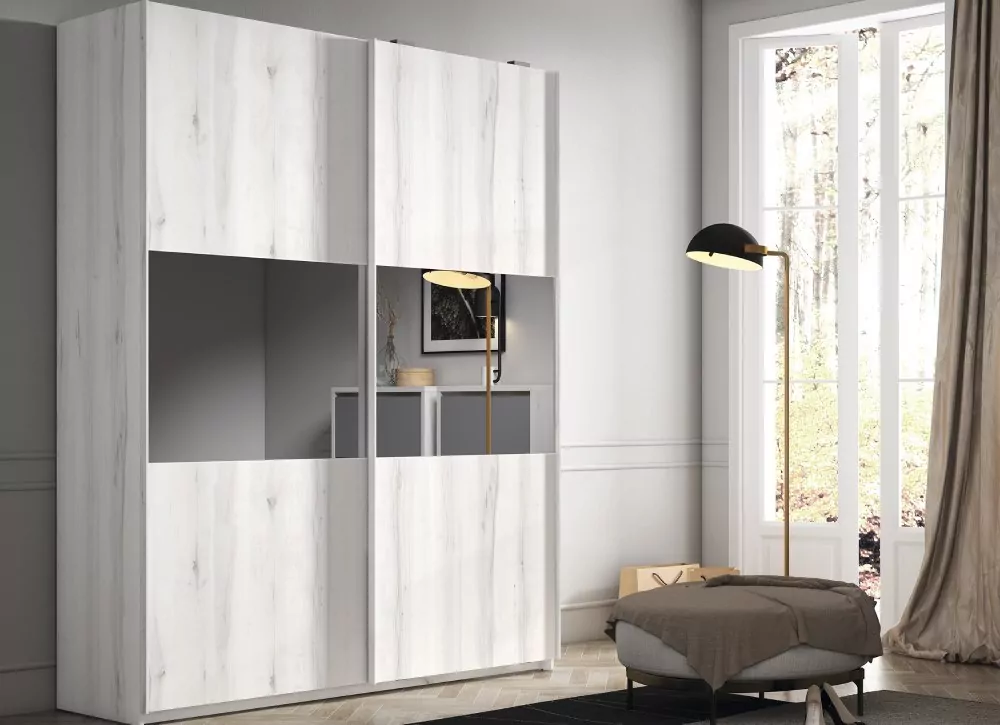 Armario puertas correderas con espejo FLORIDA Armario puertas correderas con espejo FLORIDA