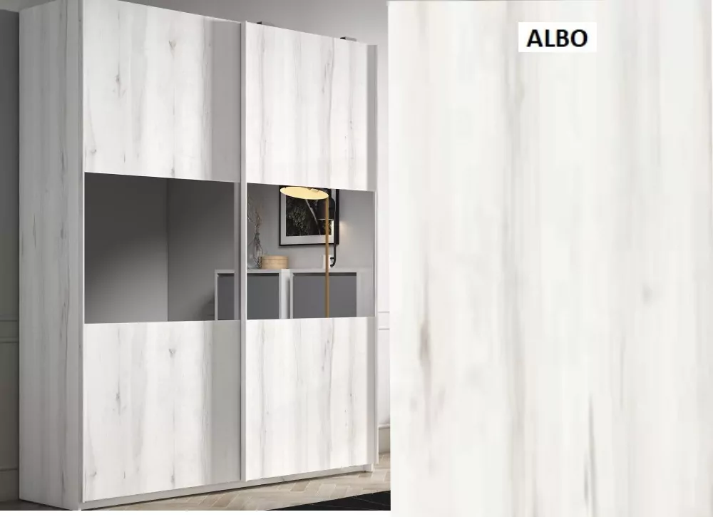 Armario puertas correderas con espejo FLORIDA Armario puertas correderas con espejo FLORIDA