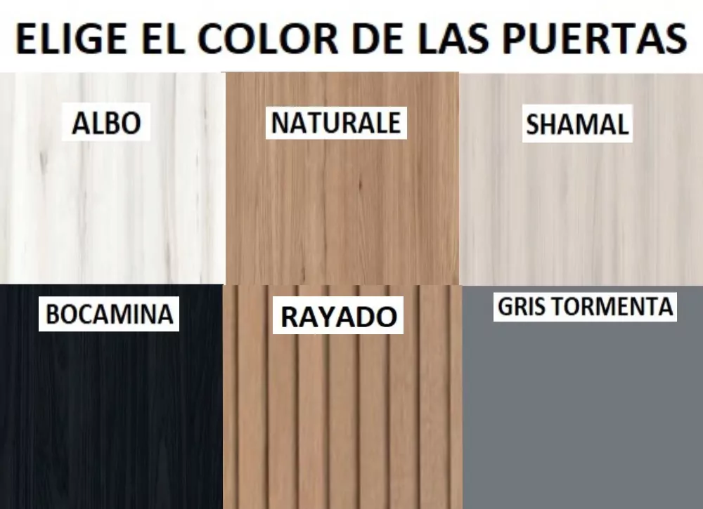 Armario 2 puertas correderas 3 plafones FLORIDA Armario 2 puertas correderas 3 plafones FLORIDA