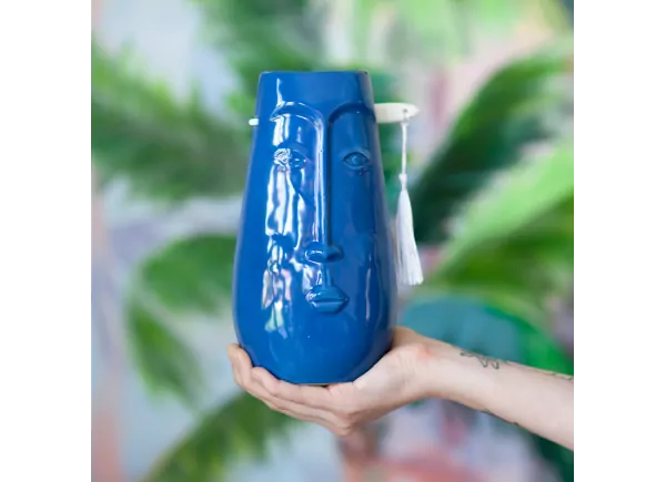 Vaso de ger de cara étnica NUI Vaso de ger de cara étnica NUI