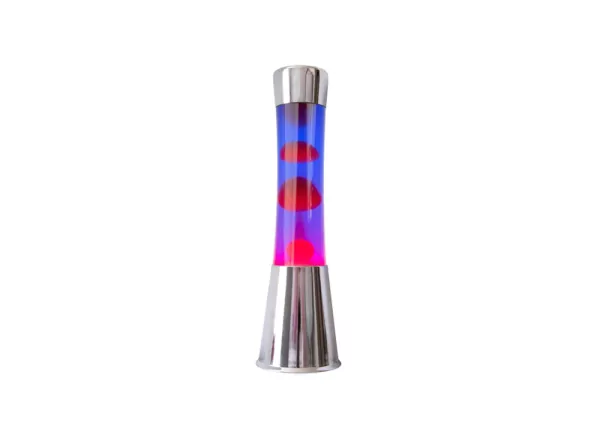 Lámpara de lava con base cromo MOON Lámpara de lava con base cromo MOON