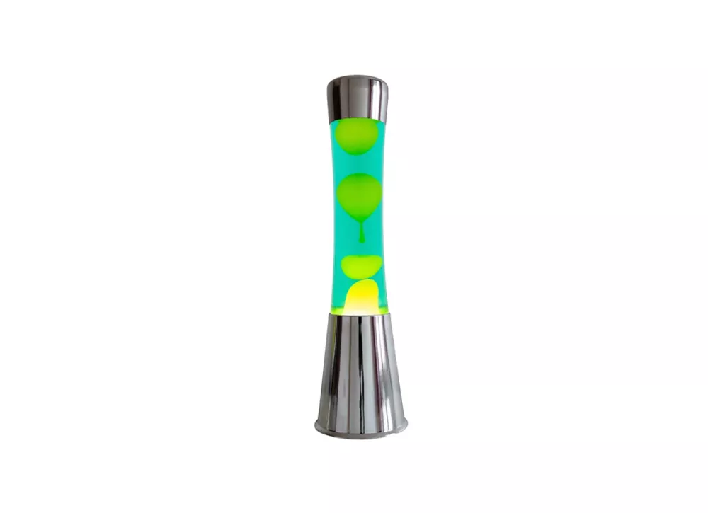 Lâmpada de lava amarela e verde HALLEY Lâmpada de lava amarela e verde HALLEY