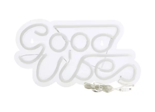 Decoración luminosa rosa good VIBES