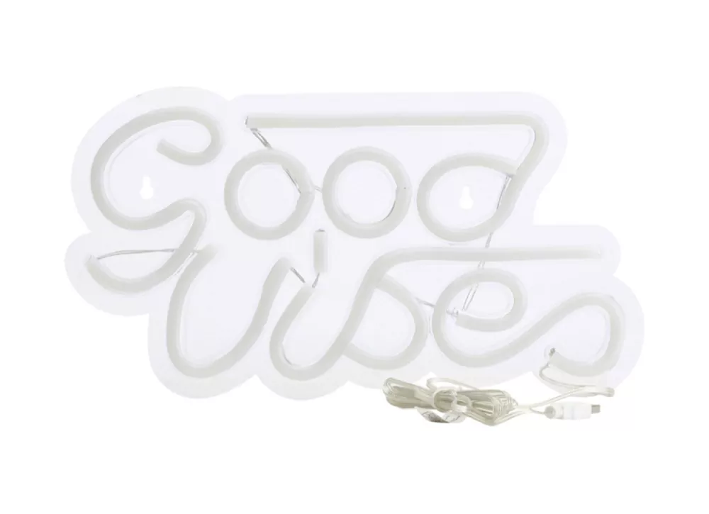 Decoración luminosa rosa good VIBES