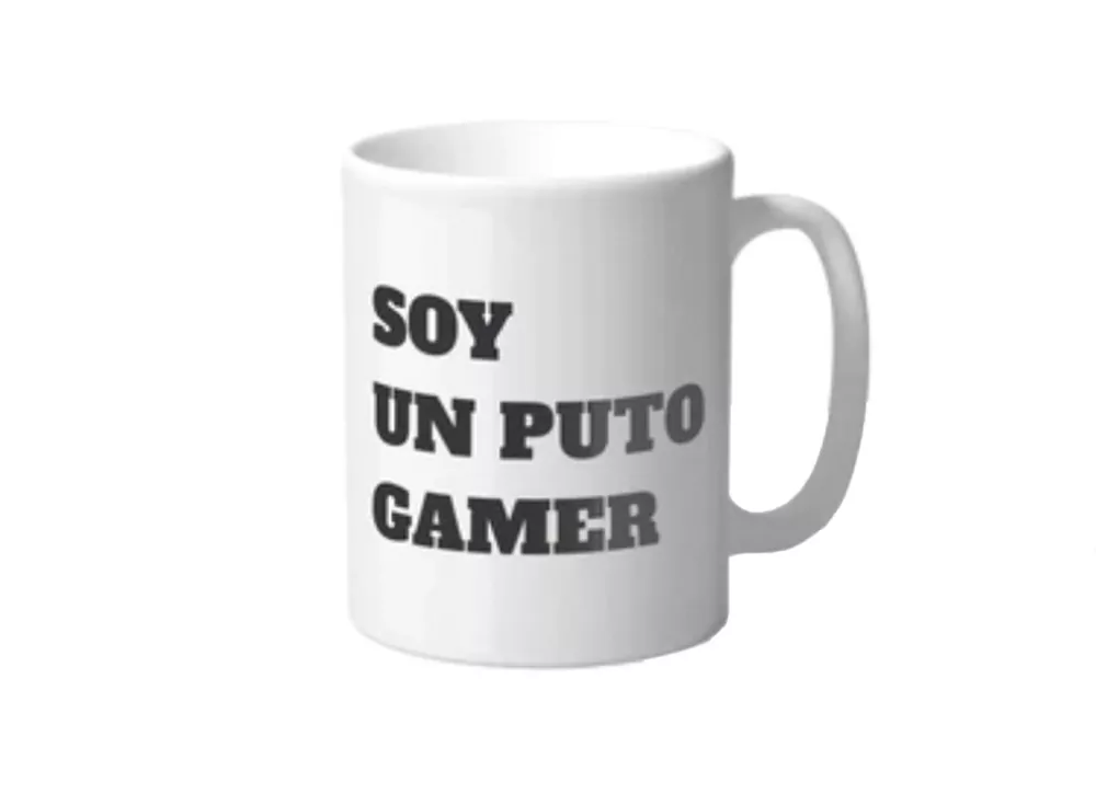 Cara branca engraçada com letras pretas GAMER Cara branca engraçada com letras pretas GAMER