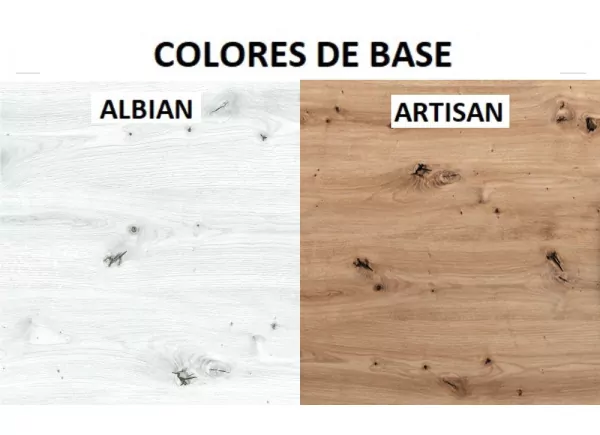 Cómoda de 4 cajones con patas DUNA