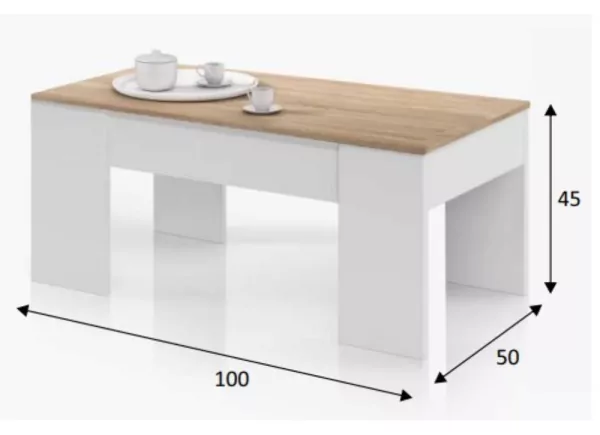 Mesa de centro elevatória TUNDRA