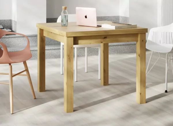 Mesa de comedor cuadrada extensible CANTABRICO Mesa de comedor cuadrada extensible CANTABRICO