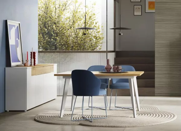 Mesa de comedor pata inclinada CANTABRICO Mesa de comedor pata inclinada CANTABRICO
