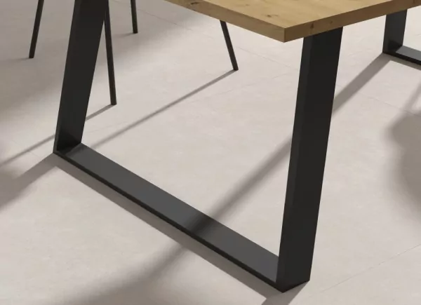 Mesa de comedor pata trapecio CANTABRICO