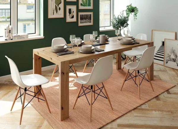 Mesa de comedor pie desplazable CANTABRICO Mesa de comedor pie desplazable CANTABRICO
