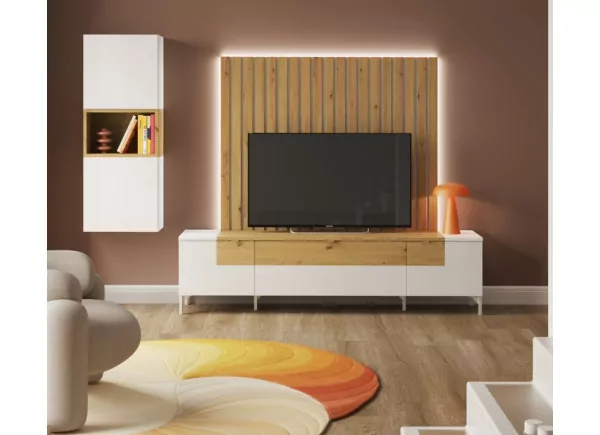 Módulo tv 2 portas + gaveta e pernas LUENA Módulo tv 2 portas + gaveta e pernas LUENA