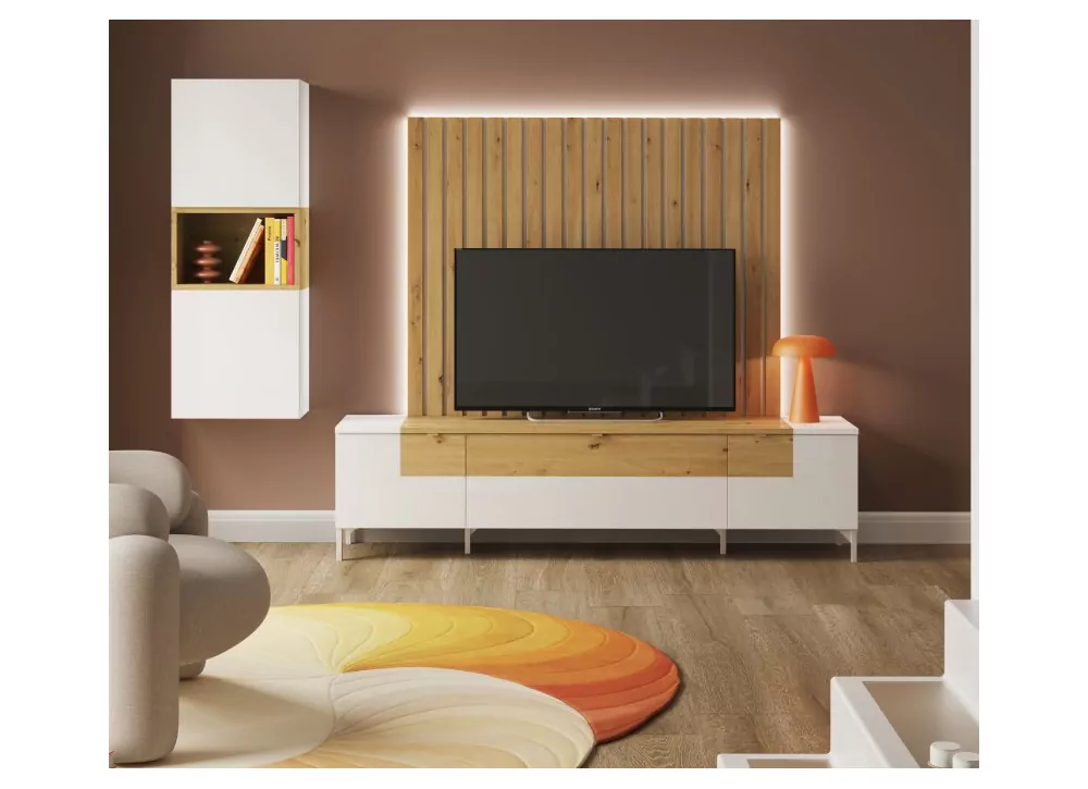 Módulo tv 2 portas + gaveta e pernas LUENA Módulo tv 2 portas + gaveta e pernas LUENA