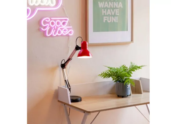 Decoración luminosa rosa good VIBES