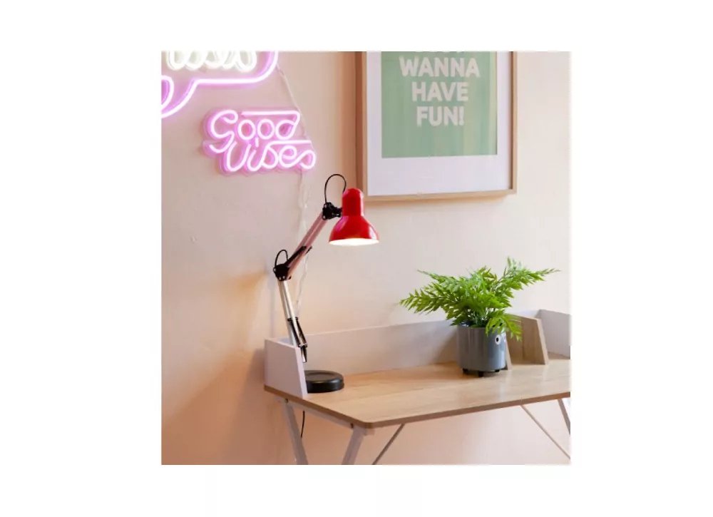 Decoración luminosa rosa good VIBES