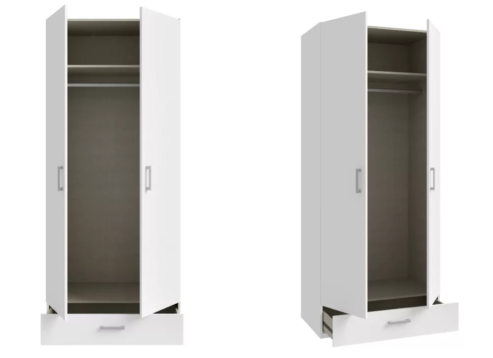 Roupeiro 2 portas batedas e 1 gaveta PALMA Roupeiro 2 portas batedas e 1 gaveta PALMA