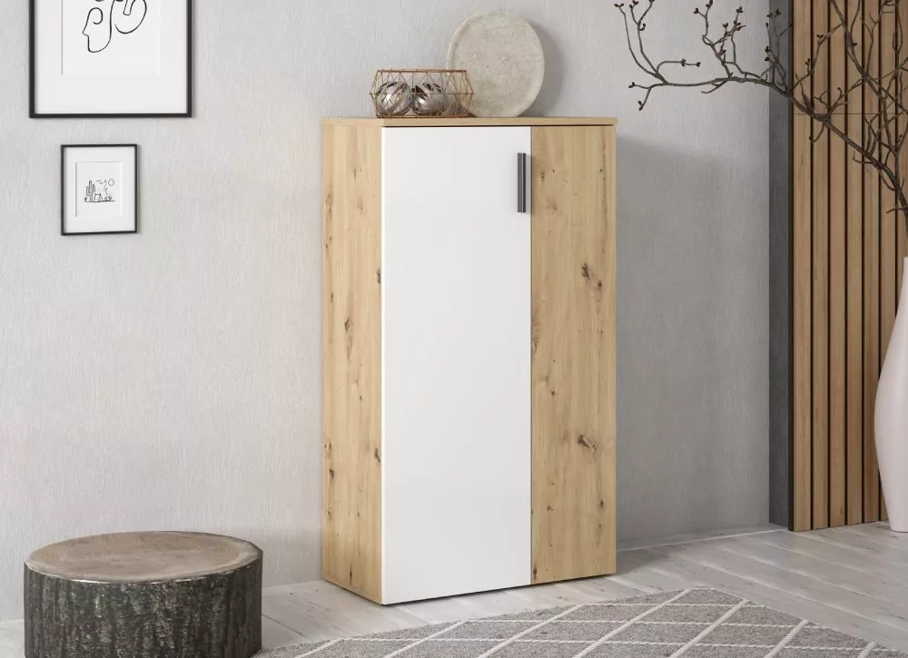 Zapatero 2 puertas batientes y 5 baldas SINTRA