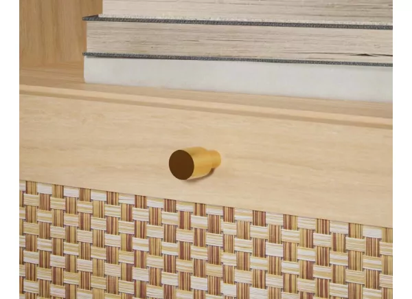 Sinfonier 3 cajones más 1 contenedor haya y ratán CALABRIA Sinfonier 3 cajones más 1 contenedor haya y ratán CALABRIA