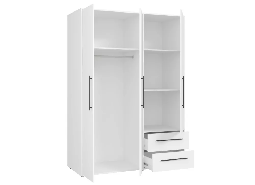 Armário com 4 portas de batente e 4 gavetas IBIZA Armário com 4 portas de batente e 4 gavetas IBIZA