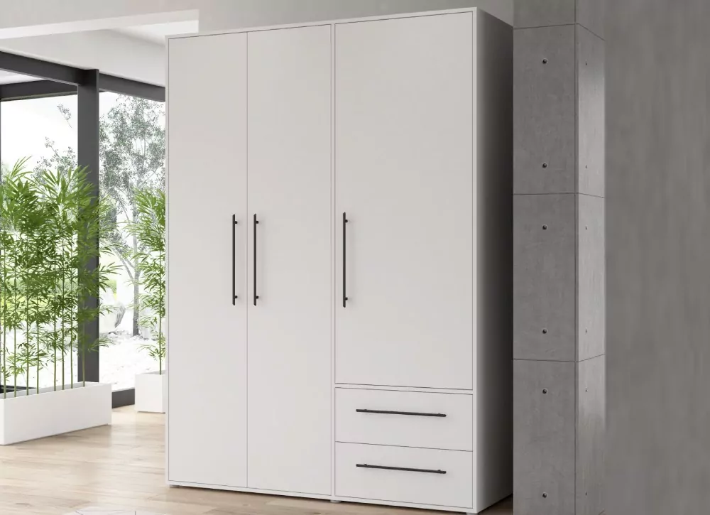 Armário com 4 portas de batente e 4 gavetas IBIZA Armário com 4 portas de batente e 4 gavetas IBIZA