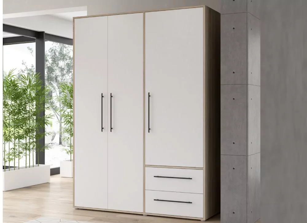 Armario 3 puertas batientes y 2 cajones PRIMAVERA Armario 3 puertas batientes y 2 cajones PRIMAVERA