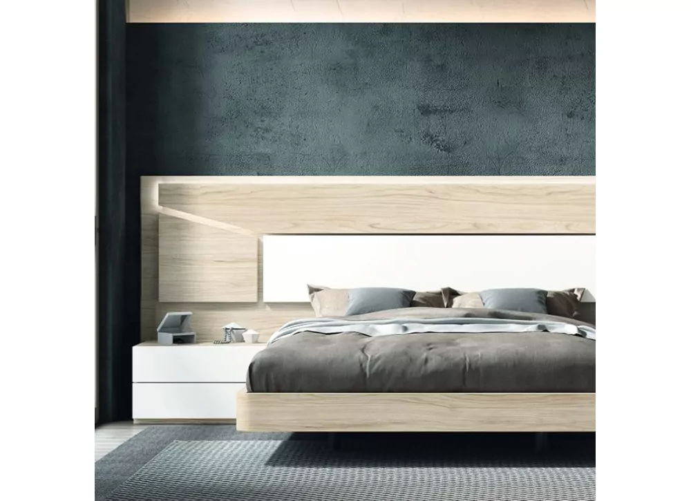 Cama de 150 cm para quarto ÁSIA Cama de 150 cm para quarto ÁSIA