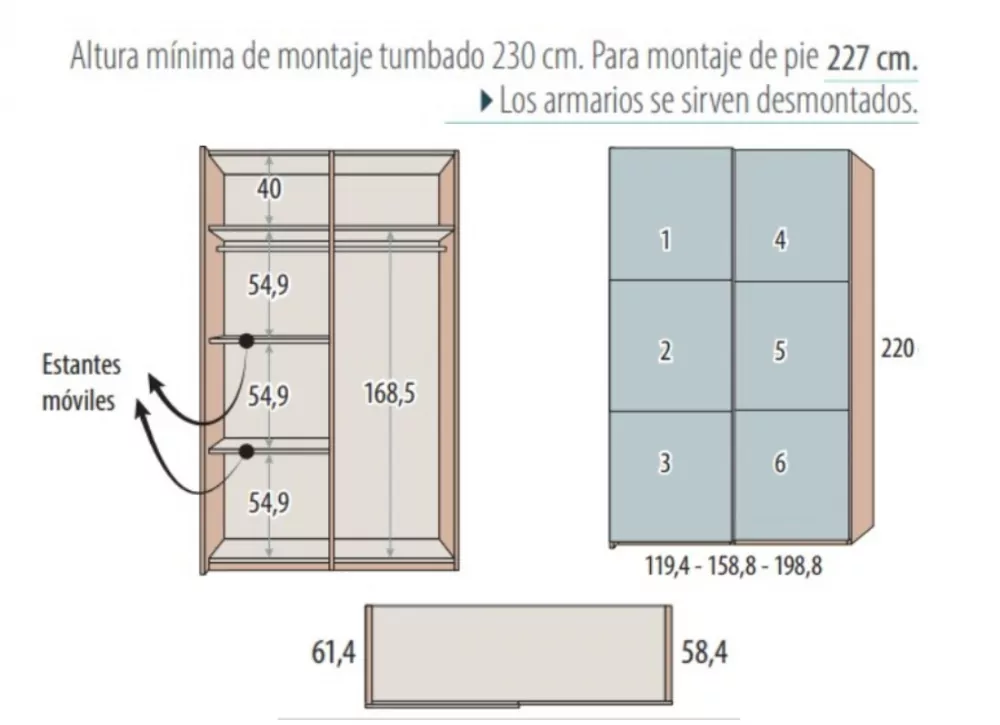 Armário de portas deslizantes MAXI Armário de portas deslizantes MAXI