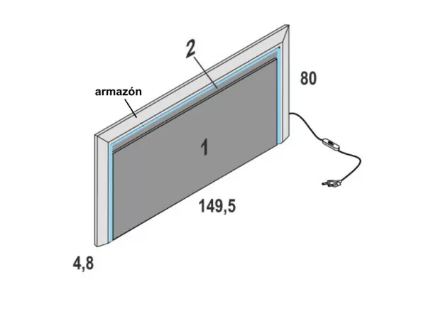 Cabecero con leds DESTIN Cabecero con leds DESTIN