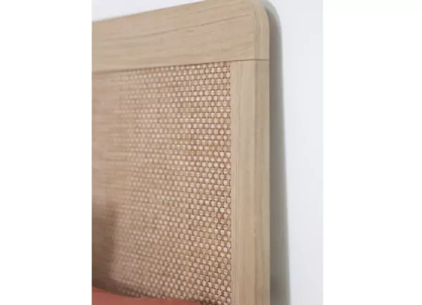 Cabecero para cama de 135 ó 150 haya y ratán CALABRIA Cabecero para cama de 135 ó 150 haya y ratán CALABRIA