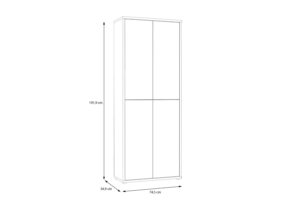 Zapatero 4 portas 8 baldas BLOOM