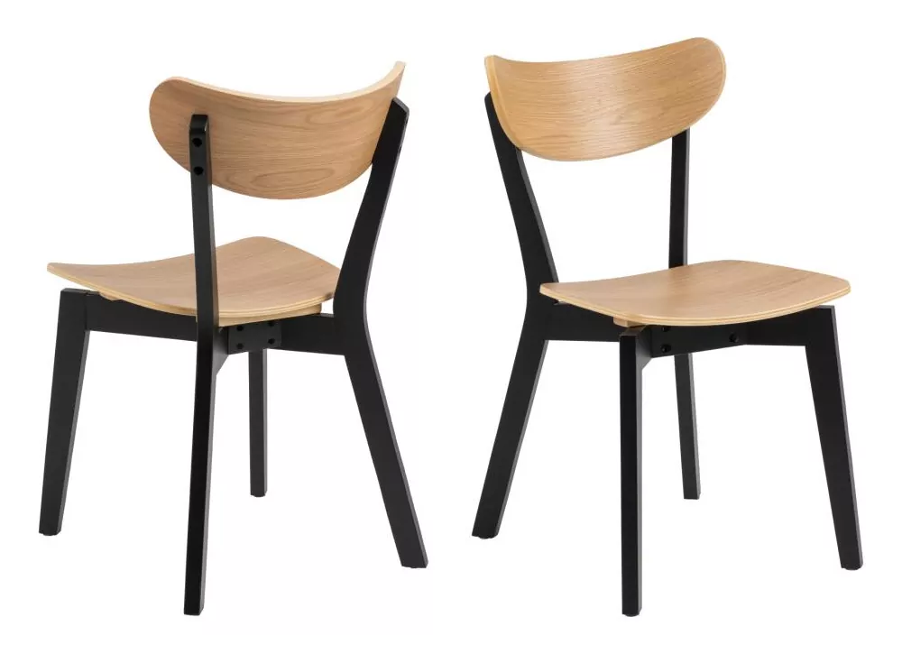 Pack 2 Sillas madera con respaldo ELVA