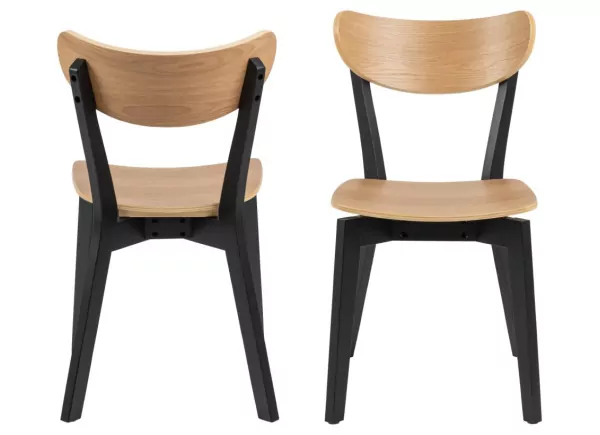 Pack 2 Sillas madera con respaldo ELVA