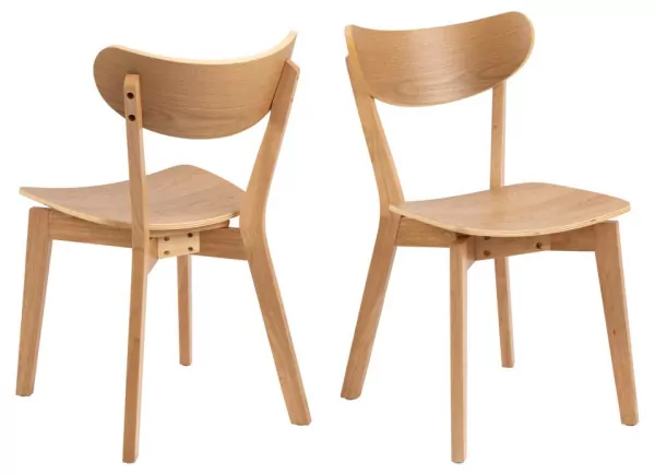 Pack 2 Sillas madera con respaldo ELVA