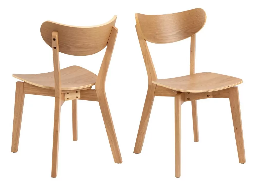 Pack 2 Sillas madera con respaldo ELVA