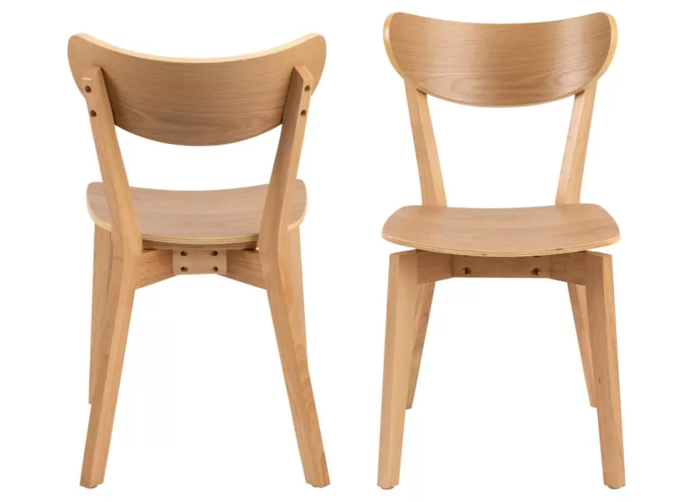 Pack 2 Sillas madera con respaldo ELVA