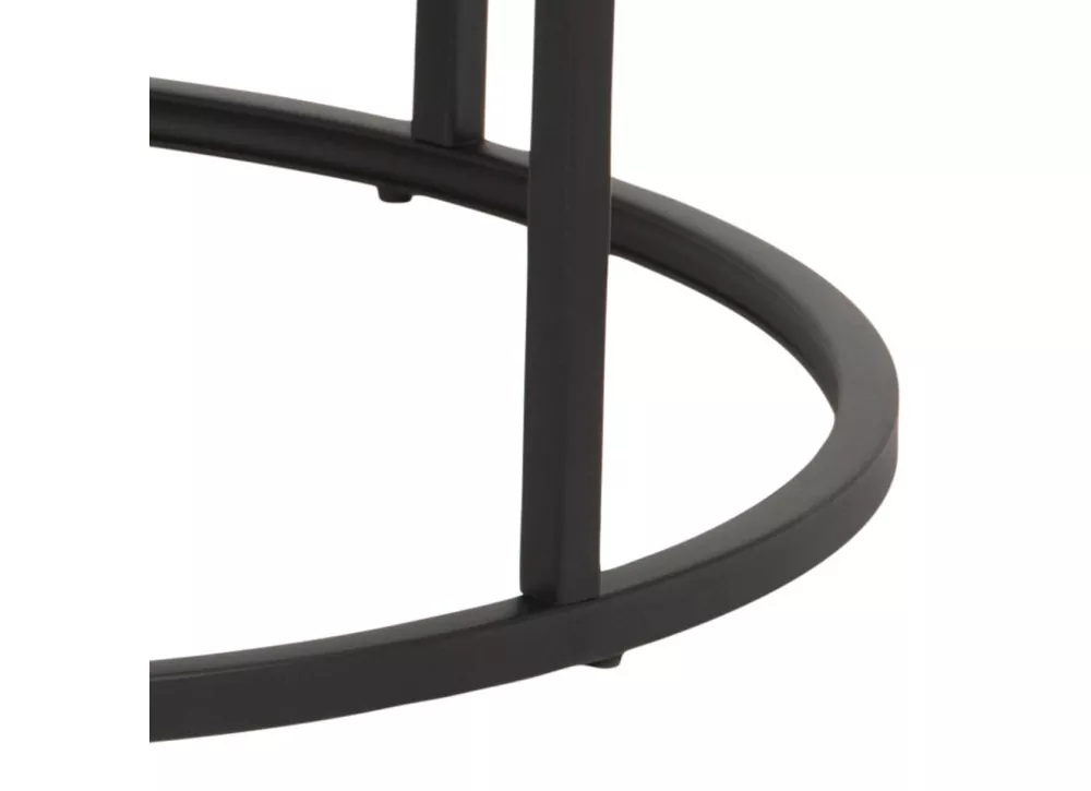 Conjunto de 2 mesas de centro redondas SAGA