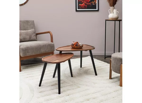 Juego de 2 mesas de centro ARLEY Juego de 2 mesas de centro ARLEY