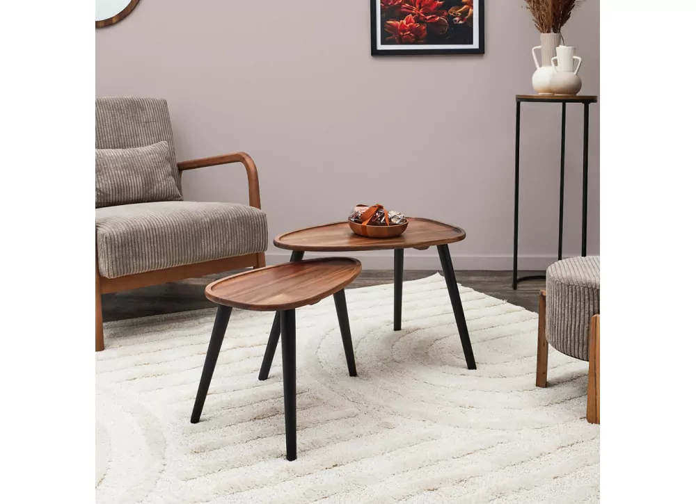 Juego de 2 mesas de centro ARLEY Juego de 2 mesas de centro ARLEY