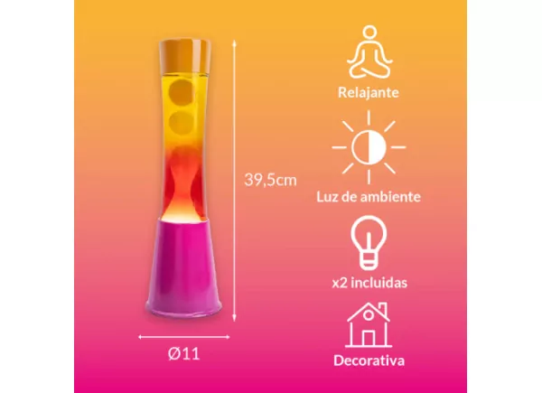 Lámpara de lava degradado MAGMA