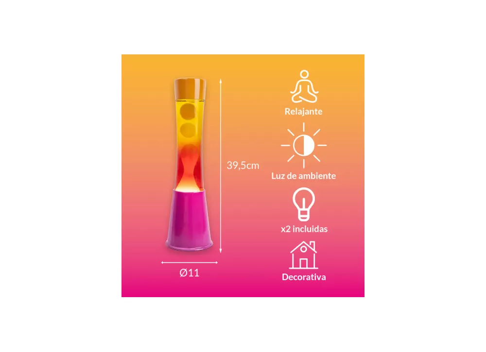 Lámpara de lava degradado MAGMA