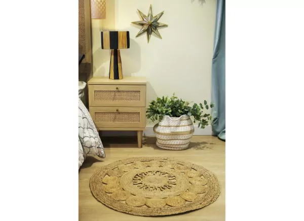 Set de 2 cestos de ratán COZY Set de 2 cestos de ratán COZY