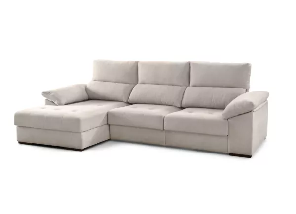 Sofá chaise longue com assentos deslizantes ZIP Sofá chaise longue com assentos deslizantes ZIP